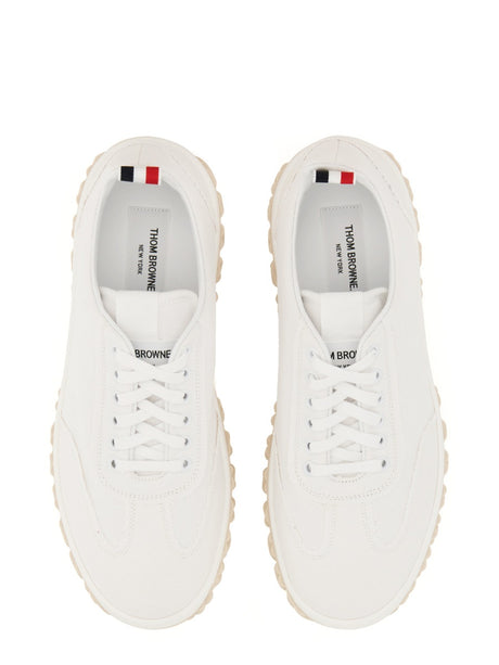 THOM BROWNE Cotton Canvas Sneakers