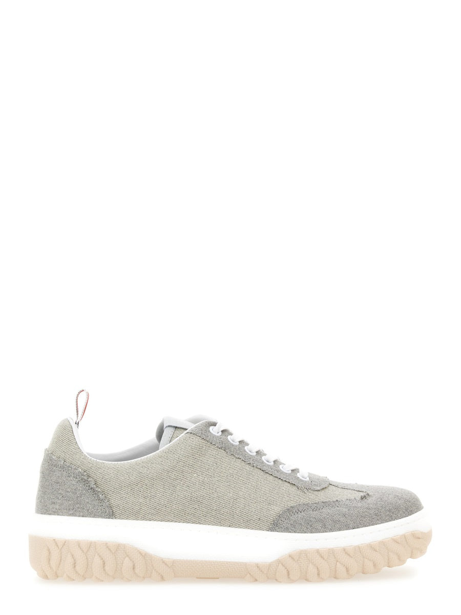 THOM BROWNE Cotton Canvas Sneakers