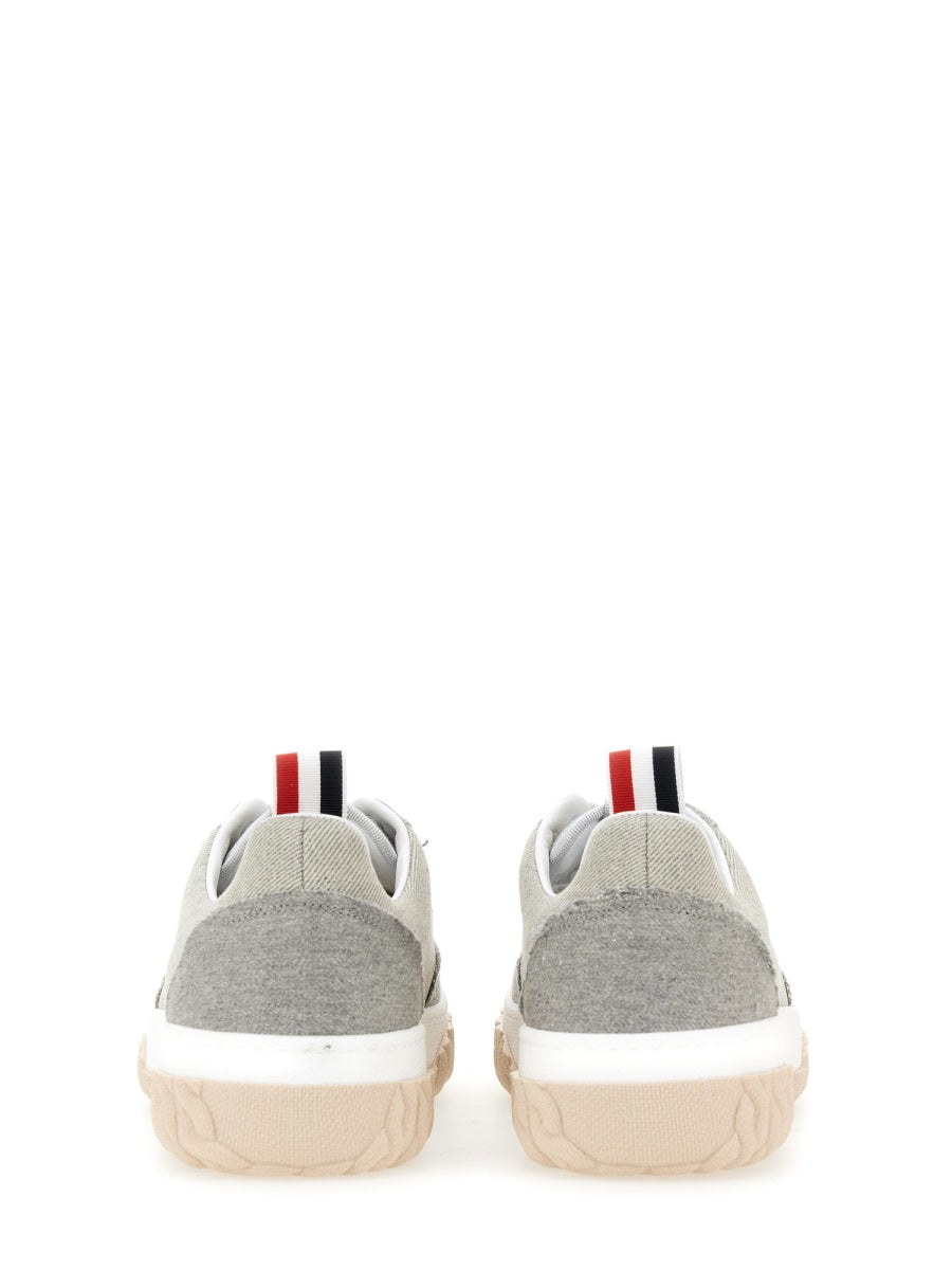 THOM BROWNE Cotton Canvas Sneakers