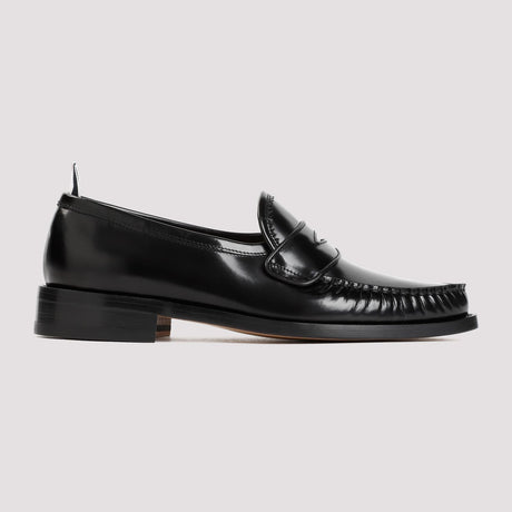 THOM BROWNE Pleated Varsity Loafers - 3CM Heel Height