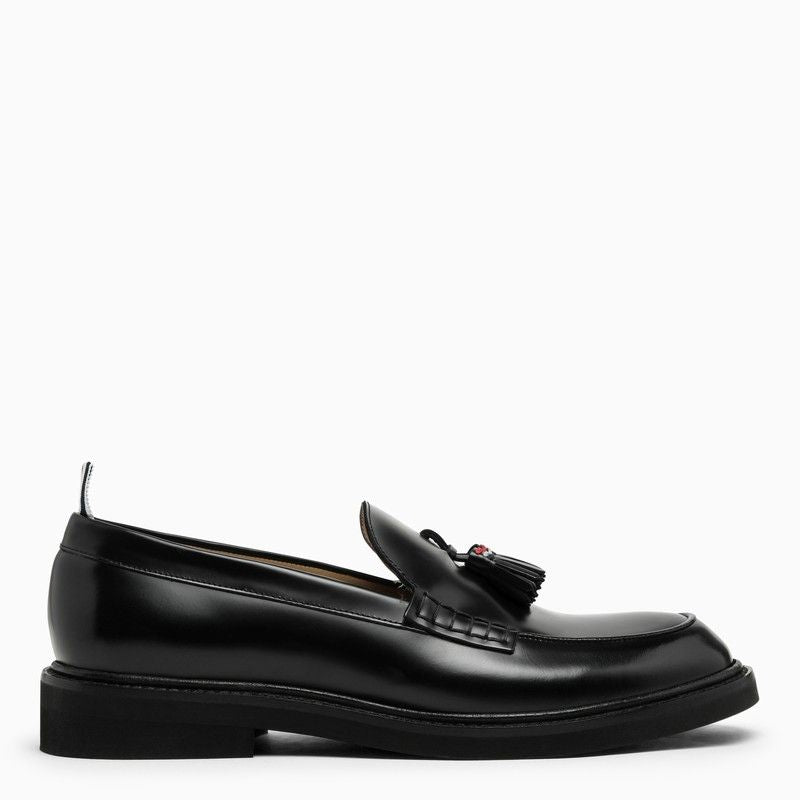 THOM BROWNE Men's Leather Moccasin with Tassels