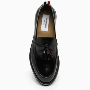 THOM BROWNE Men's Leather Moccasin with Tassels