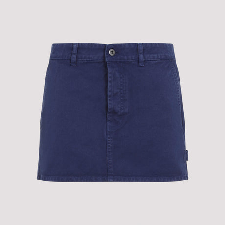 MIU MIU Cotton Mini Skirt for Women