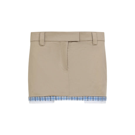 MIU MIU Elegant Cotton Mini Skirt for Women