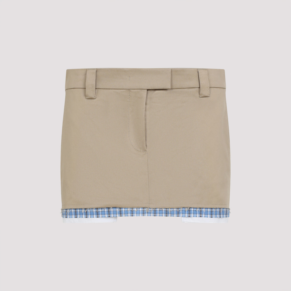 MIU MIU Elegant Cotton Mini Skirt for Women