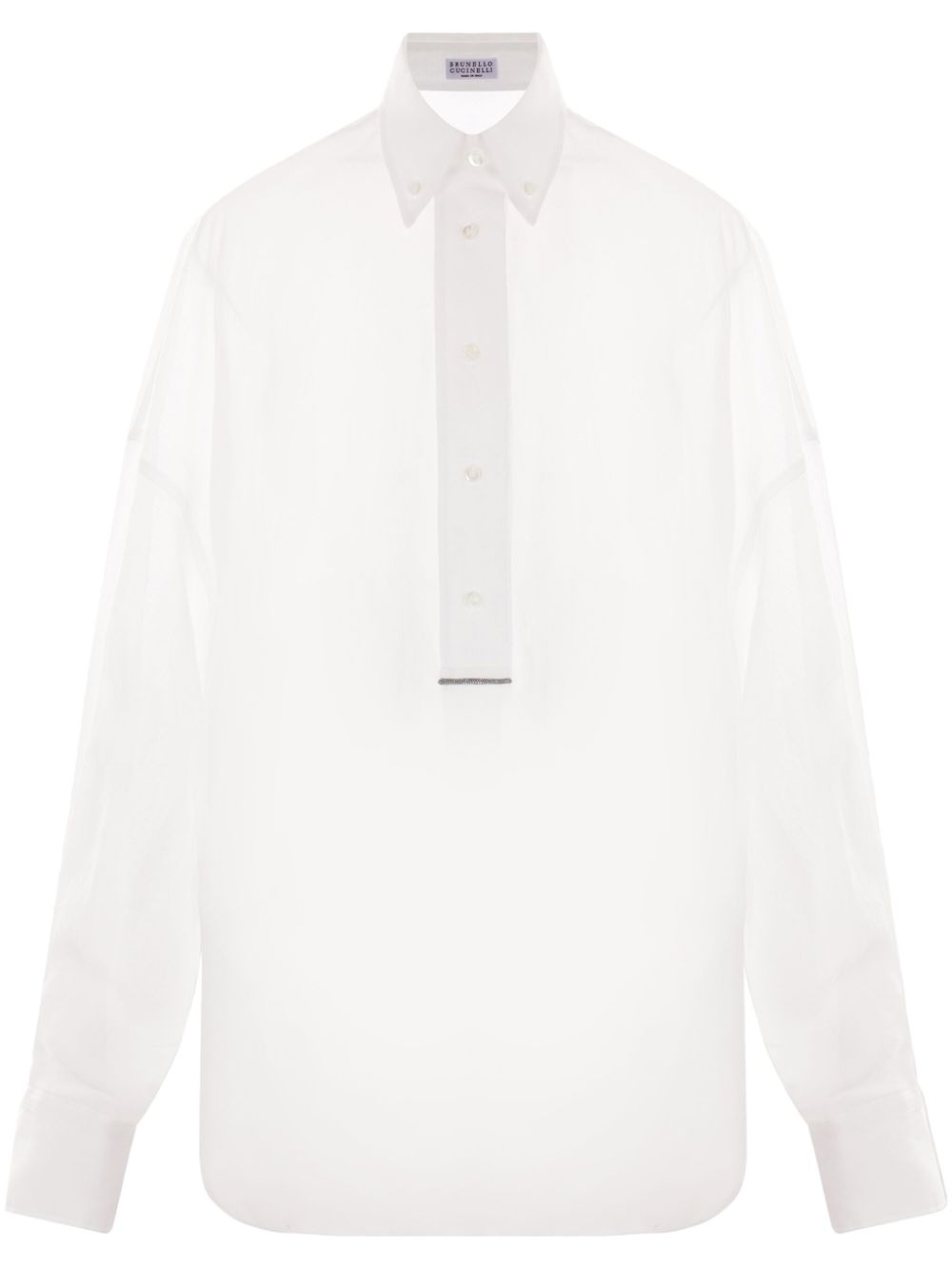 BRUNELLO CUCINELLI Classic Cotton Shirt with Button-Down Collar for Women