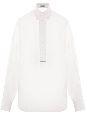 BRUNELLO CUCINELLI Classic Cotton Shirt with Button-Down Collar for Women