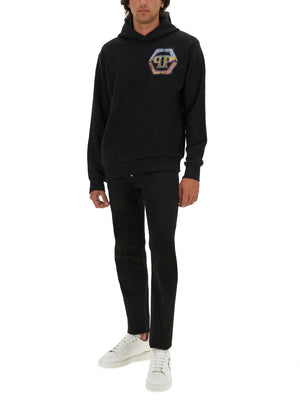 PHILIPP PLEIN Comfortable Logo Sweatshirt for Men - Fall/Winter 2024