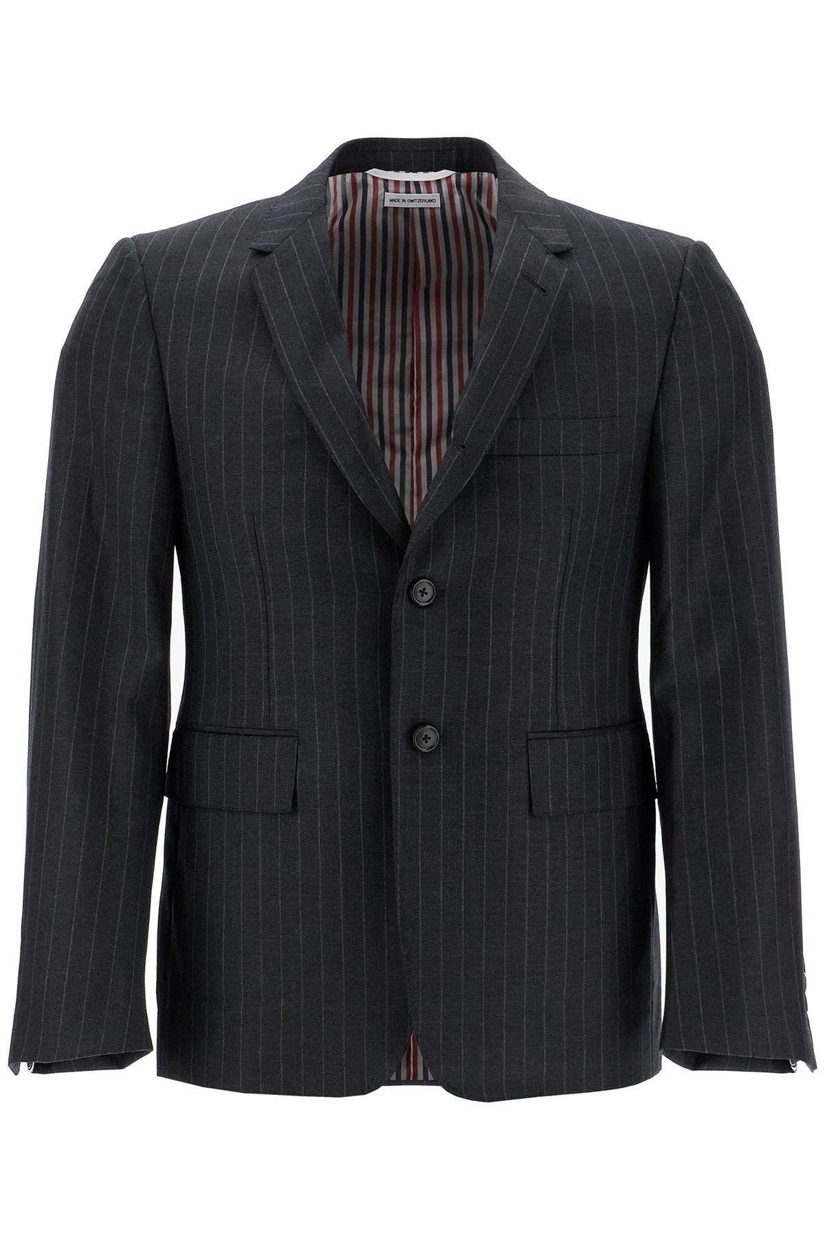 THOM BROWNE Elegant Pinstripe Wool Jacket - Size 2