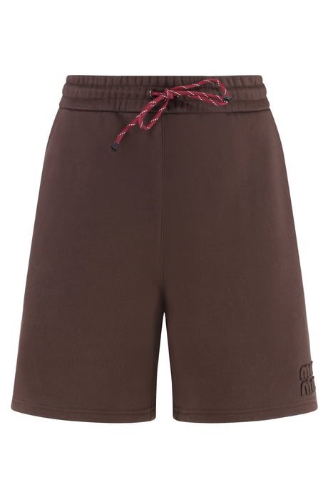 MIU MIU Cotton Bermuda Shorts for Women