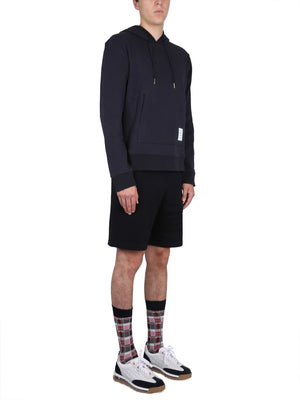 THOM BROWNE Striped Bermuda Shorts with Elastic Waistband - SS23