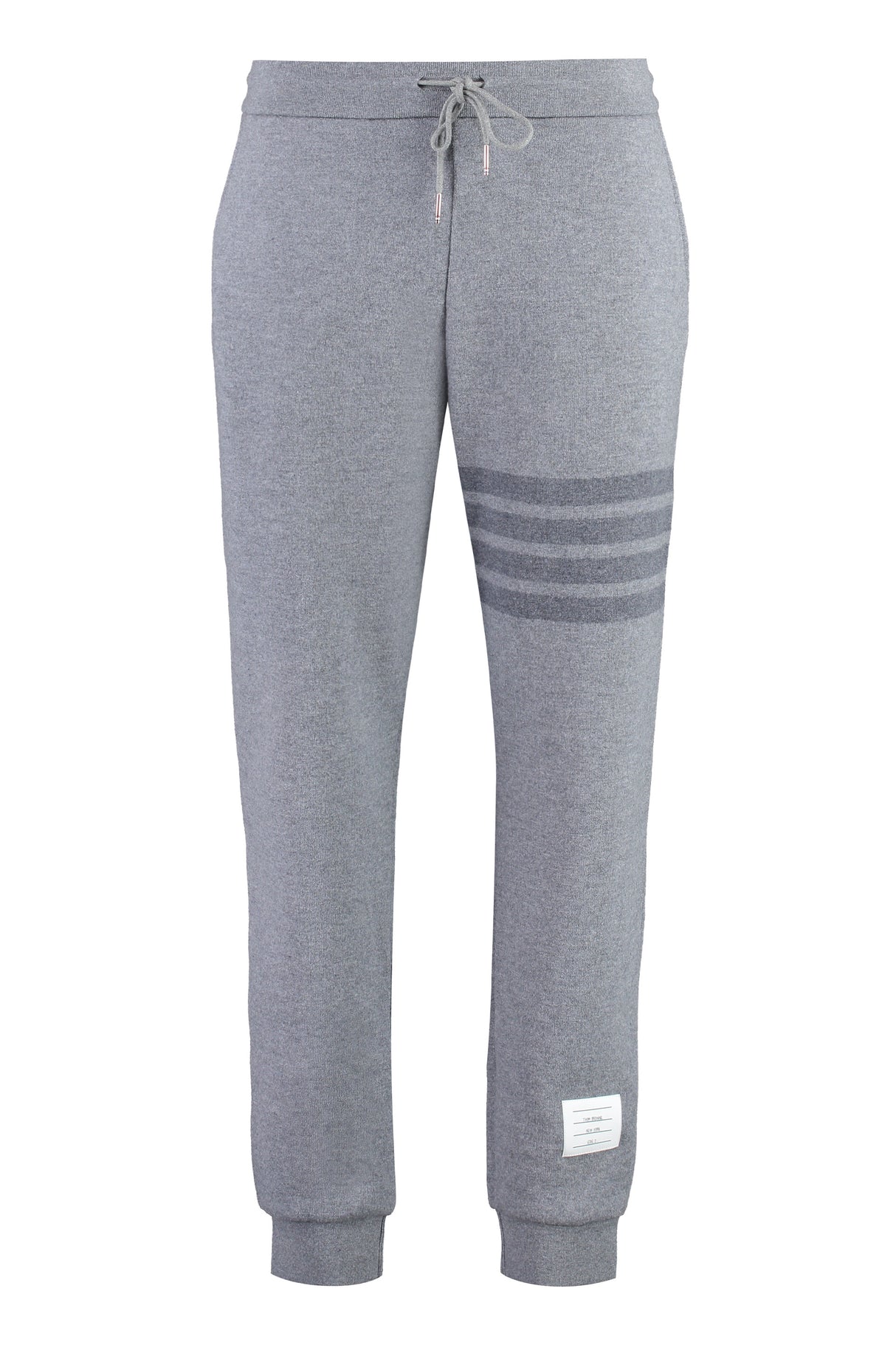 THOM BROWNE Grey Striped Wool Track Pants for Men FW23