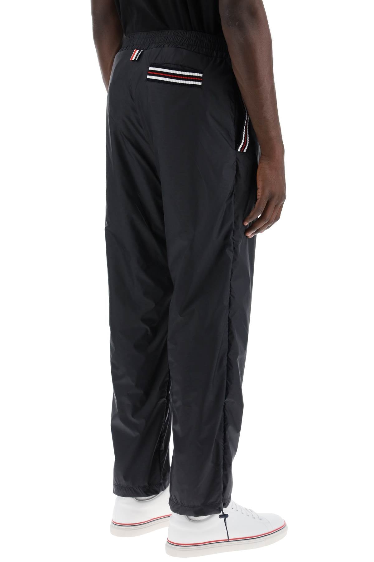 THOM BROWNE Relaxed Straight Leg Ripstop Pants - Size 2