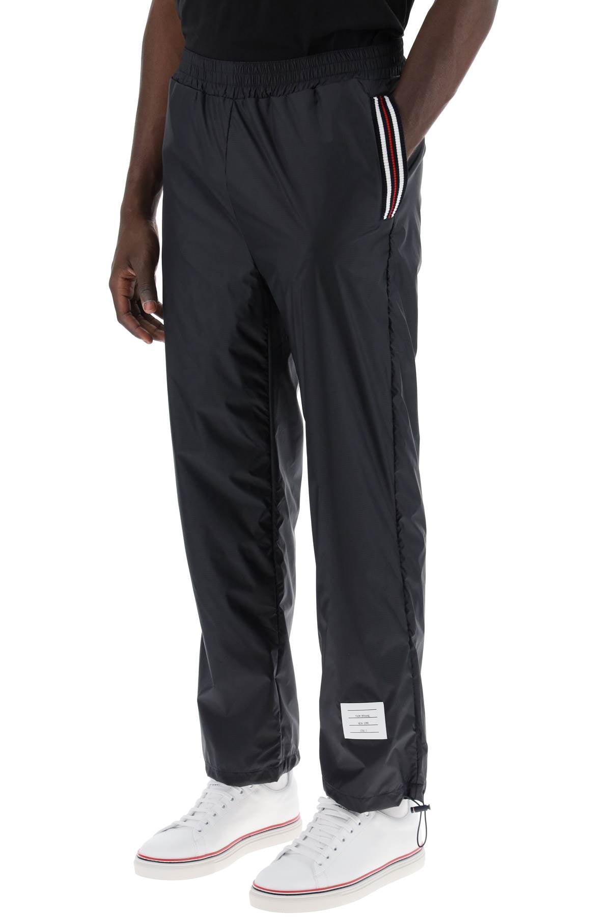 THOM BROWNE Relaxed Straight Leg Ripstop Pants - Size 2