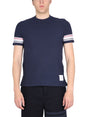 THOM BROWNE Striped Crewneck T-Shirt