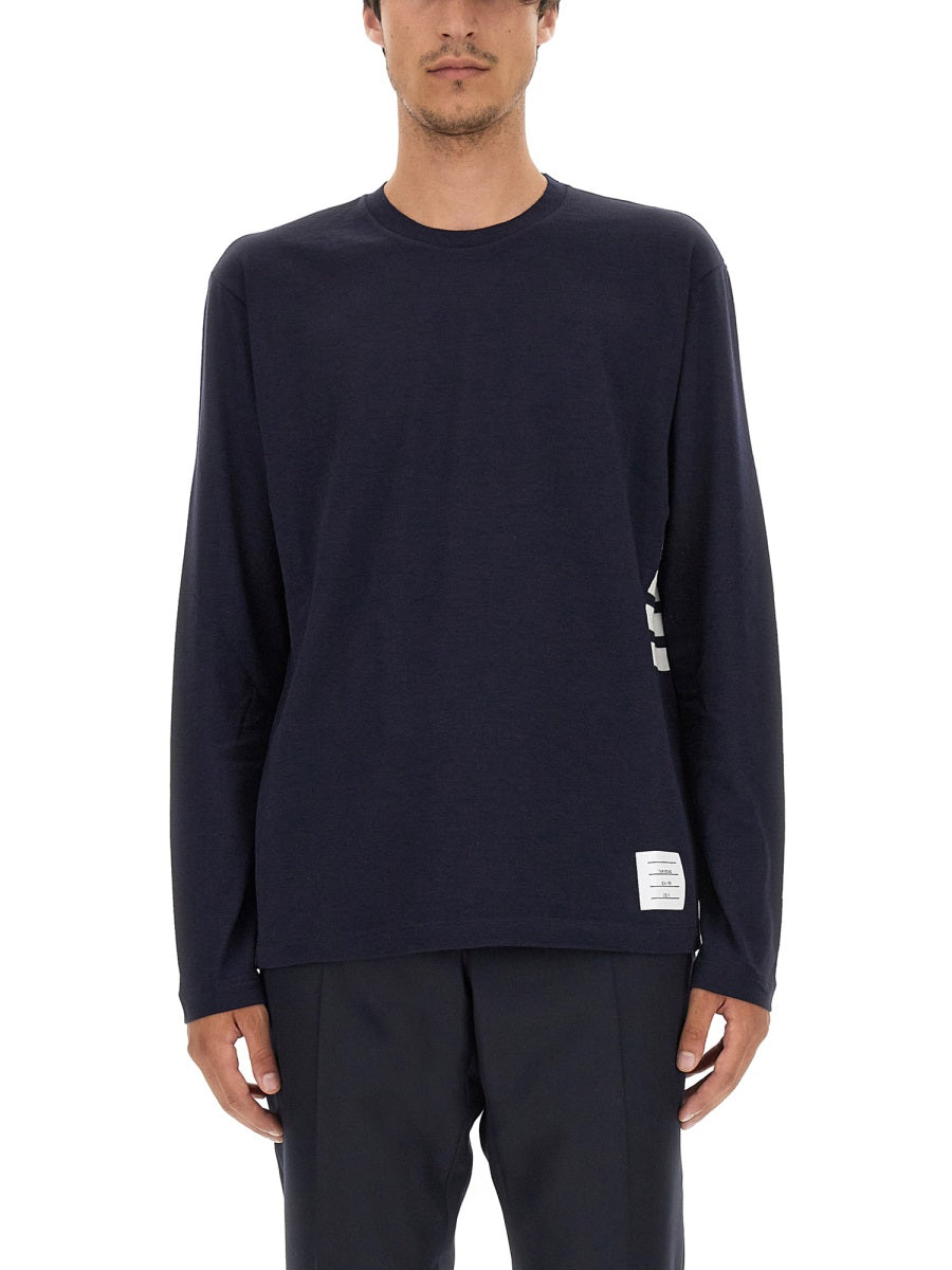 THOM BROWNE Regular Fit 4-Bar Wool Blend Shirt - Size 3 JP