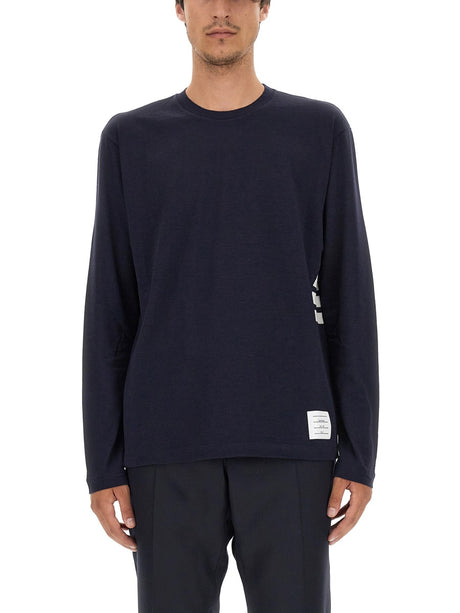 THOM BROWNE Regular Fit 4-Bar Wool Blend Shirt - Size 3 JP