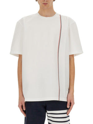 THOM BROWNE Classic Cotton T-Shirt - Size 3 JP