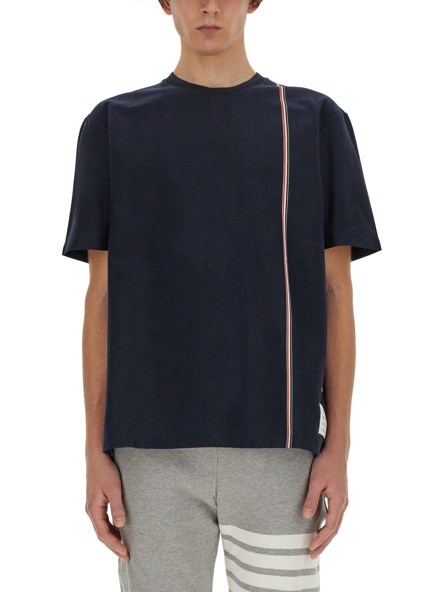 THOM BROWNE Classic Cotton T-Shirt - Size 3 JP