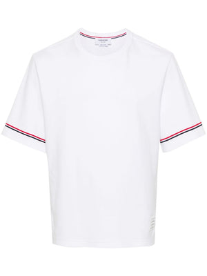 THOM BROWNE Men's Cotton RWB Stripe T-Shirt