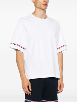 THOM BROWNE Men's Cotton RWB Stripe T-Shirt