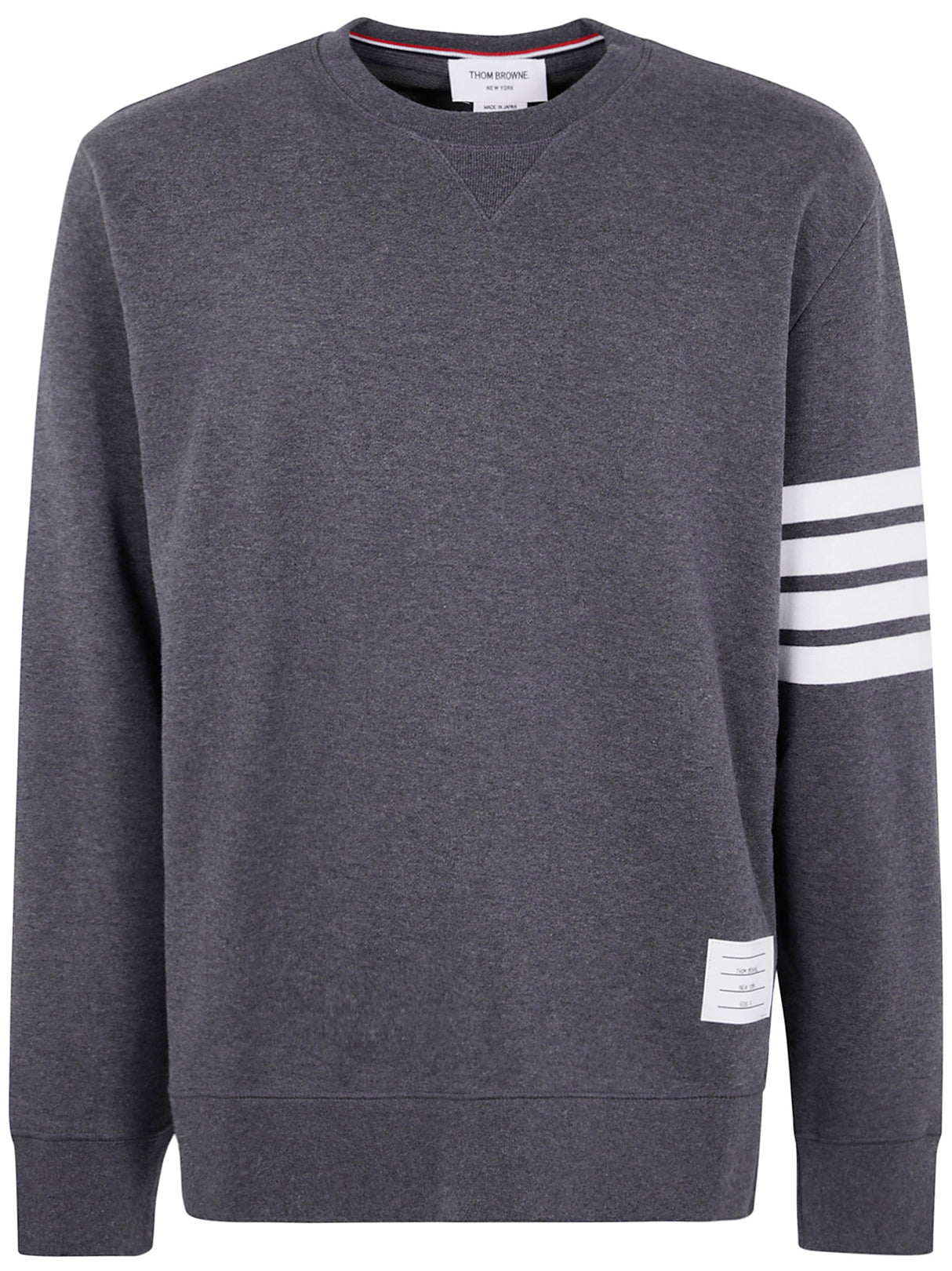 THOM BROWNE Classic Loop Back Sweatshirt with Engineered 4 Bar - SS25