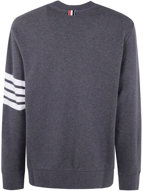 THOM BROWNE Classic Loop Back Sweatshirt with Engineered 4 Bar - SS25