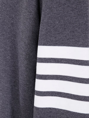 THOM BROWNE Classic Loop Back Sweatshirt with Engineered 4 Bar - SS25