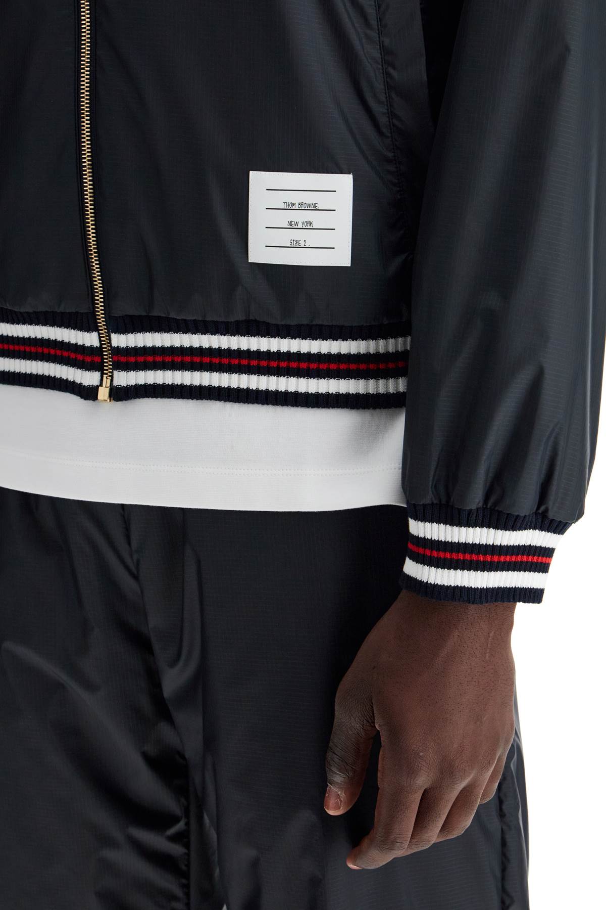 THOM BROWNE Oversized Zip-Up Jacket for Men