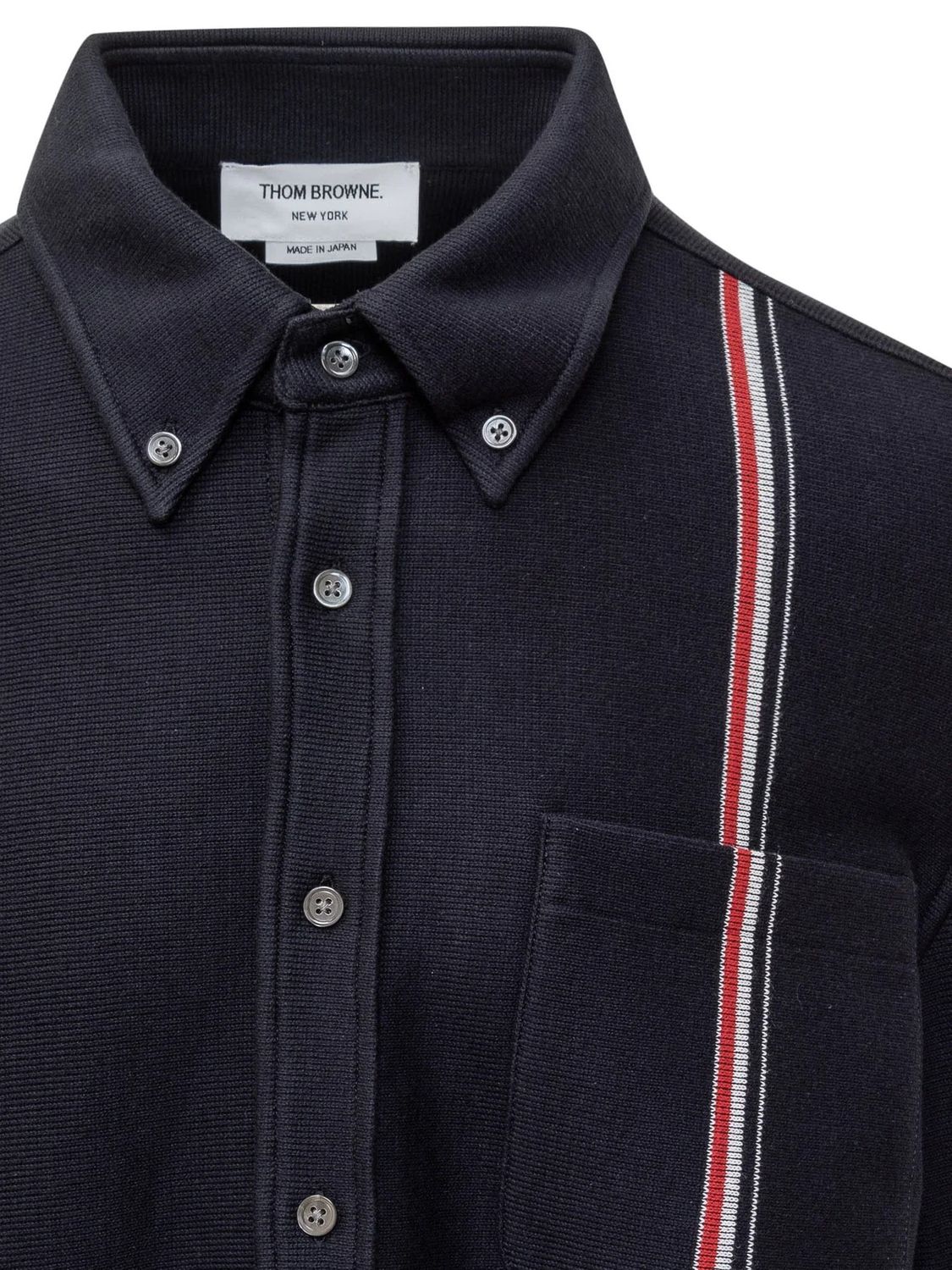 THOM BROWNE Shirt Jacket in Double Face Knit