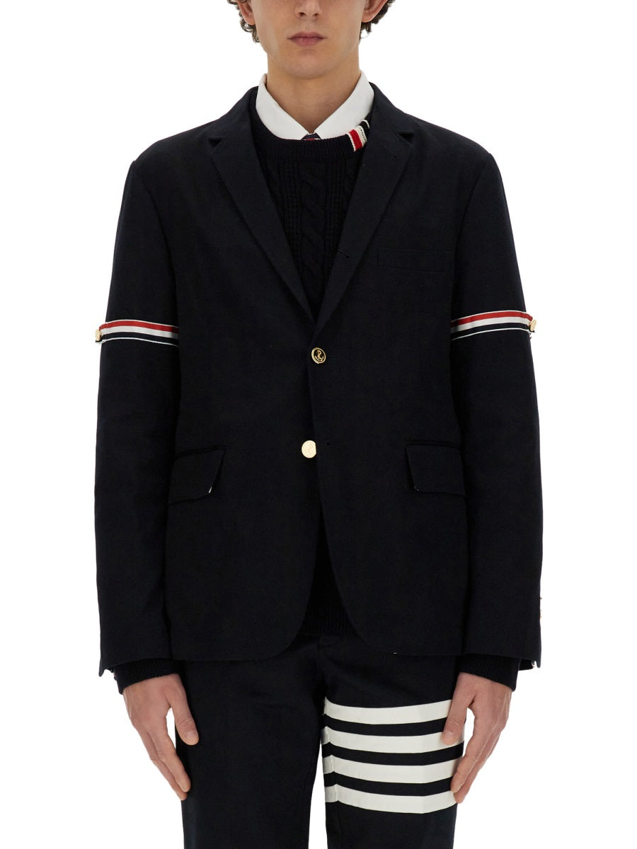 THOM BROWNE Single-Breasted Jacket - Size 2