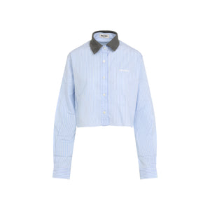 MIU MIU Cotton Shirt for Women - SS25 Collection