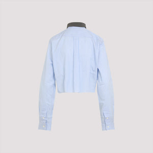 MIU MIU Chic Striped Shirt with Collar for Women