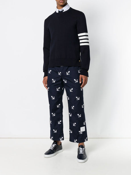 THOM BROWNE Classic 4-Bar Cotton Sweater