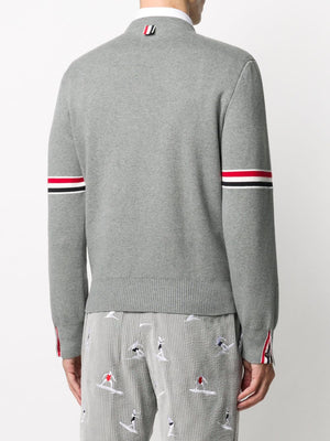 THOM BROWNE Classic Crewneck Knit Sweater