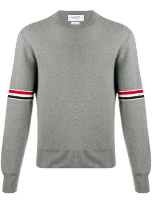 THOM BROWNE Classic Crewneck Knit Sweater