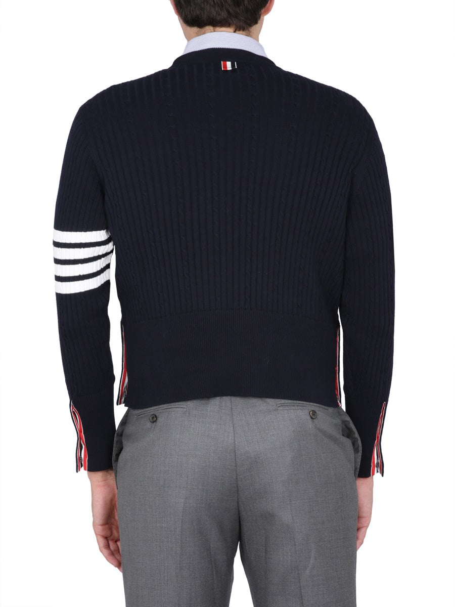 THOM BROWNE 4-Bar Stripe Mini T-Shirt