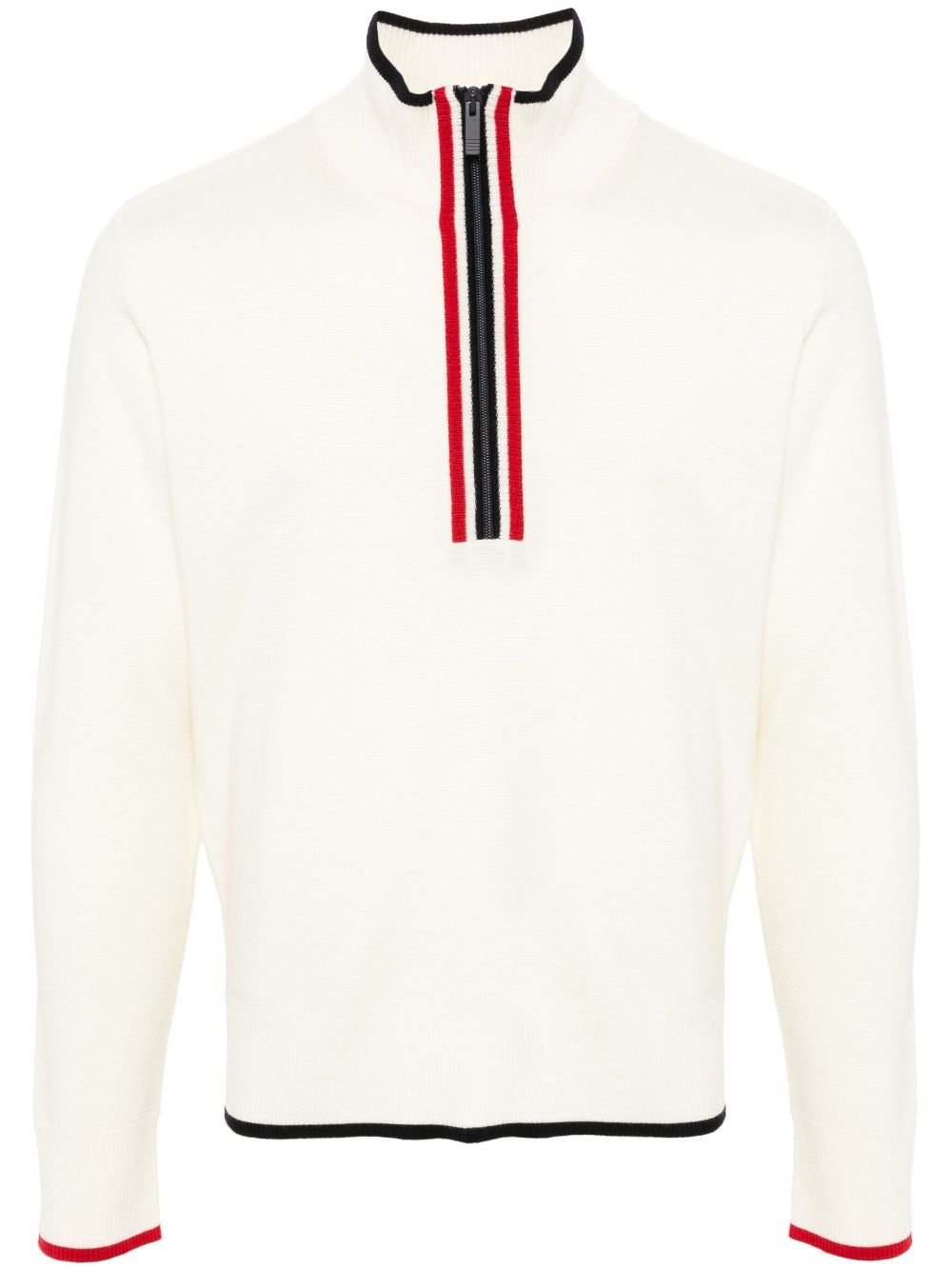 THOM BROWNE Funnel Neck Half Zip Pullover