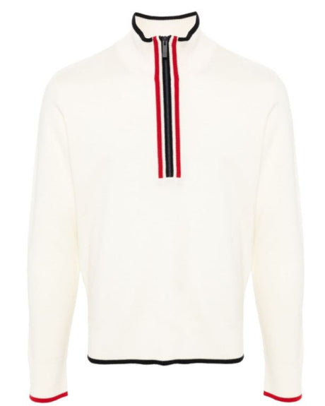 THOM BROWNE Funnel Neck Wool Sweater