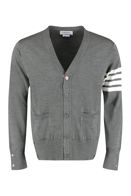 THOM BROWNE Mini 4 Bar Knit Cardigan