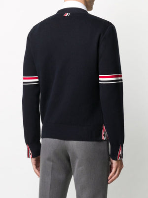 THOM BROWNE Classic V-Neck Button-Up Cardigan