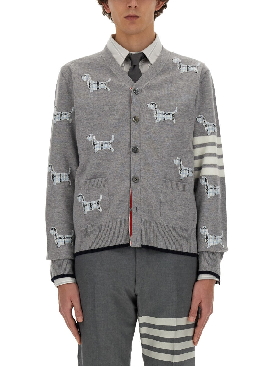 THOM BROWNE Men's Wool Cardigan - Size 3 JP