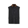 MIU MIU Waxed Cotton Vest with Corduroy Collar