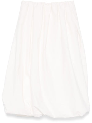 BRUNELLO CUCINELLI Cotton Midi Skirt with Elasticated Waistband