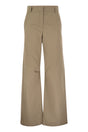 BRUNELLO CUCINELLI Ergonomic Loose Trousers in Cotton and Linen - Women’s SS25 Collection