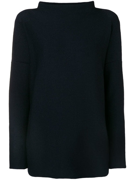 DANIELA GREGIS Women's Wool Turtle-Neck Sweater - Classic Navy