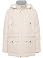 BRUNELLO CUCINELLI Men's Quilted Wool Jacket with Detachable Hood