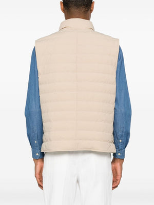 BRUNELLO CUCINELLI Men's Luxe Quilted Down Vest