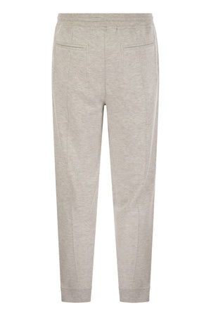 BRUNELLO CUCINELLI Men's Lightweight Cotton Fleece Trousers