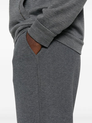 BRUNELLO CUCINELLI Cotton Sweatpants with Tapered Leg